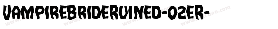 VampireBrideRuined-02eR字体转换