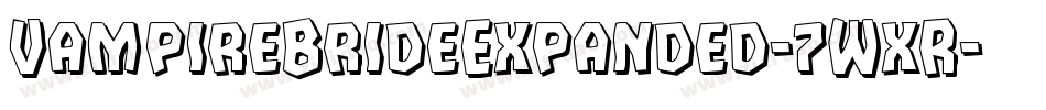 VampireBrideExpanded-7WxR字体转换 VampireBrideExpanded-7WxR字体转换