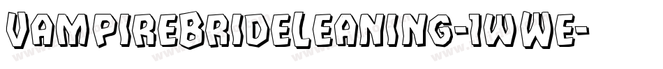 VampireBrideLeaning-1wWe字体转换