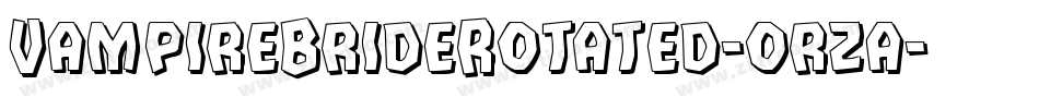 VampireBrideRotated-orza字体转换