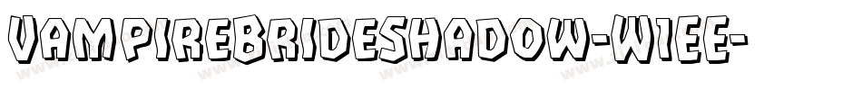 VampireBrideShadow-W1EE字体转换