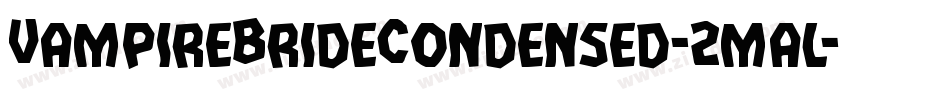 VampireBrideCondensed-2mal字体转换
