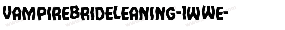 VampireBrideLeaning-1wWe字体转换