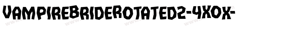 VampireBrideRotated2-4XOx字体转换