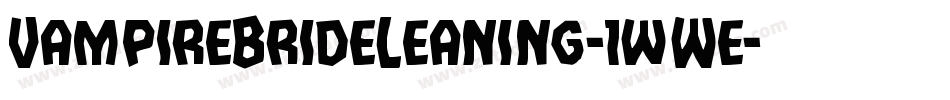 VampireBrideLeaning-1wWe字体转换