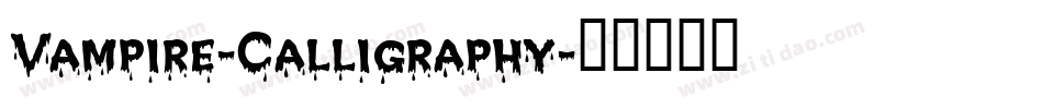Vampire-Calligraphy字体转换