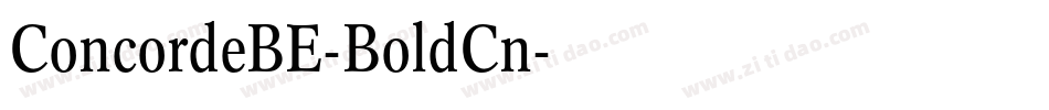 ConcordeBE-BoldCn字体转换