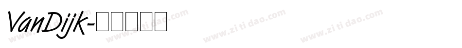 VanDijk字体转换