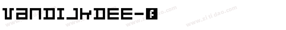 VanDijkDEE字体转换