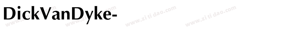 DickVanDyke字体转换
