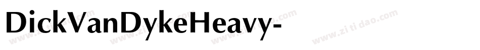 DickVanDykeHeavy字体转换
