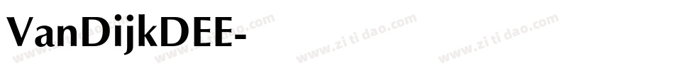 VanDijkDEE字体转换