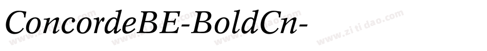 ConcordeBE-BoldCn字体转换