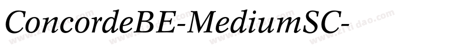 ConcordeBE-MediumSC字体转换