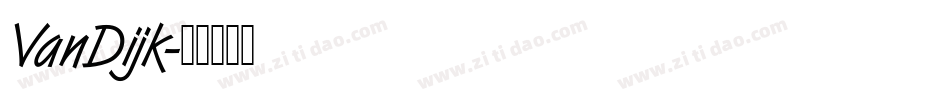 VanDijk字体转换