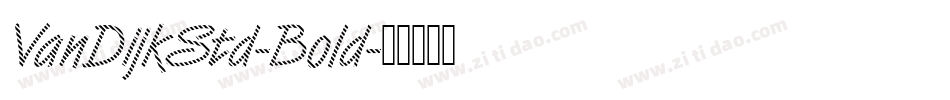 VanDijkStd-Bold字体转换