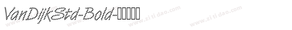 VanDijkStd-Bold字体转换