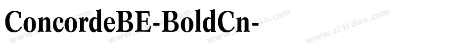 ConcordeBE-BoldCn字体转换