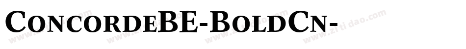ConcordeBE-BoldCn字体转换