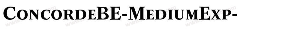 ConcordeBE-MediumExp字体转换