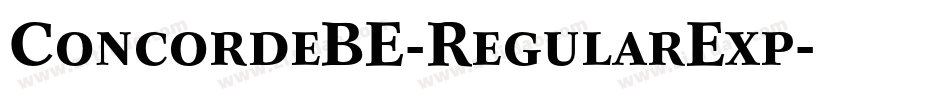 ConcordeBE-RegularExp字体转换