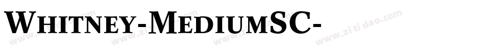 Whitney-MediumSC字体转换