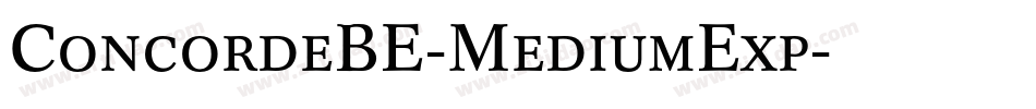 ConcordeBE-MediumExp字体转换