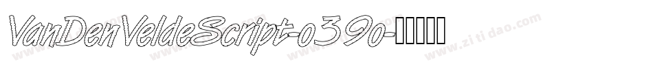 VanDenVeldeScript-o39o字体转换