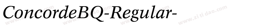 ConcordeBQ-Regular字体转换