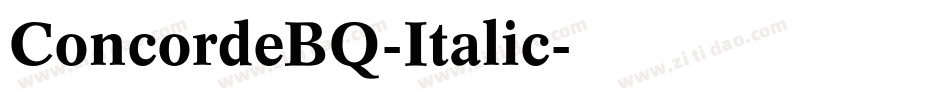 ConcordeBQ-Italic字体转换