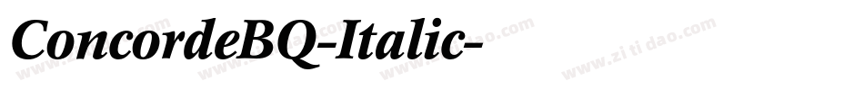 ConcordeBQ-Italic字体转换