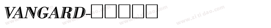 VANGARD字体转换
