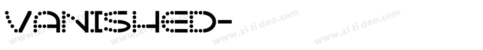vanished字体转换