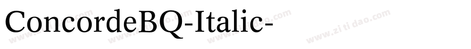 ConcordeBQ-Italic字体转换