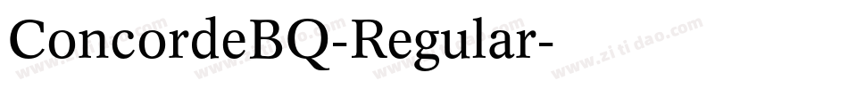 ConcordeBQ-Regular字体转换