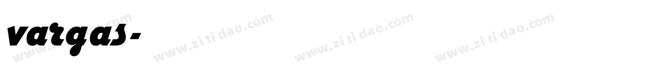 vargas字体转换
