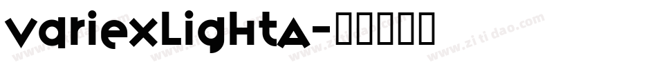 VariexLightA字体转换