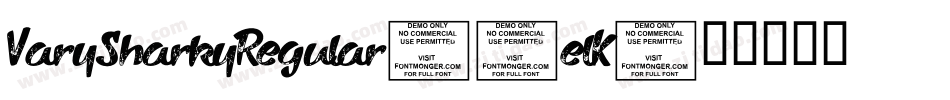 VarySharkyRegular-2elK字体转换