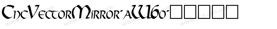 CncVectorMirror-aW6o字体转换