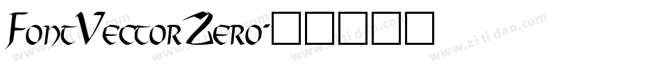 FontVectorZero字体转换