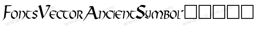 FontsVectorAncientSymbol字体转换