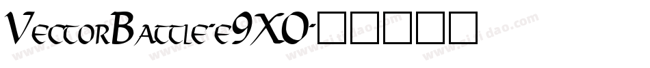 VectorBattle-e9XO字体转换