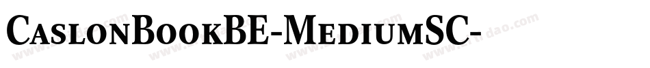 CaslonBookBE-MediumSC字体转换