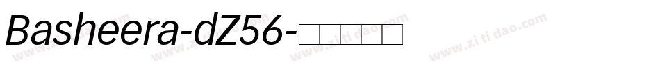 Basheera-dZ56字体转换