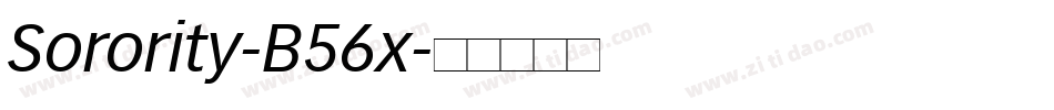 Sorority-B56x字体转换