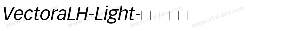 VectoraLH-Light字体转换