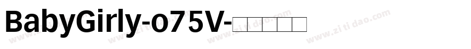 BabyGirly-o75V字体转换