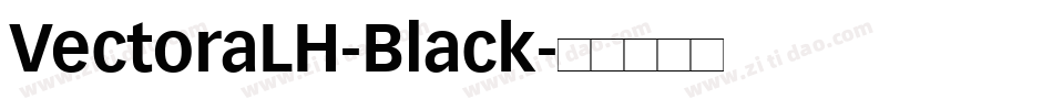 VectoraLH-Black字体转换