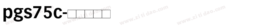 pgs75c字体转换