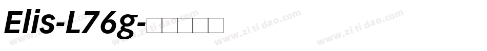 Elis-L76g字体转换